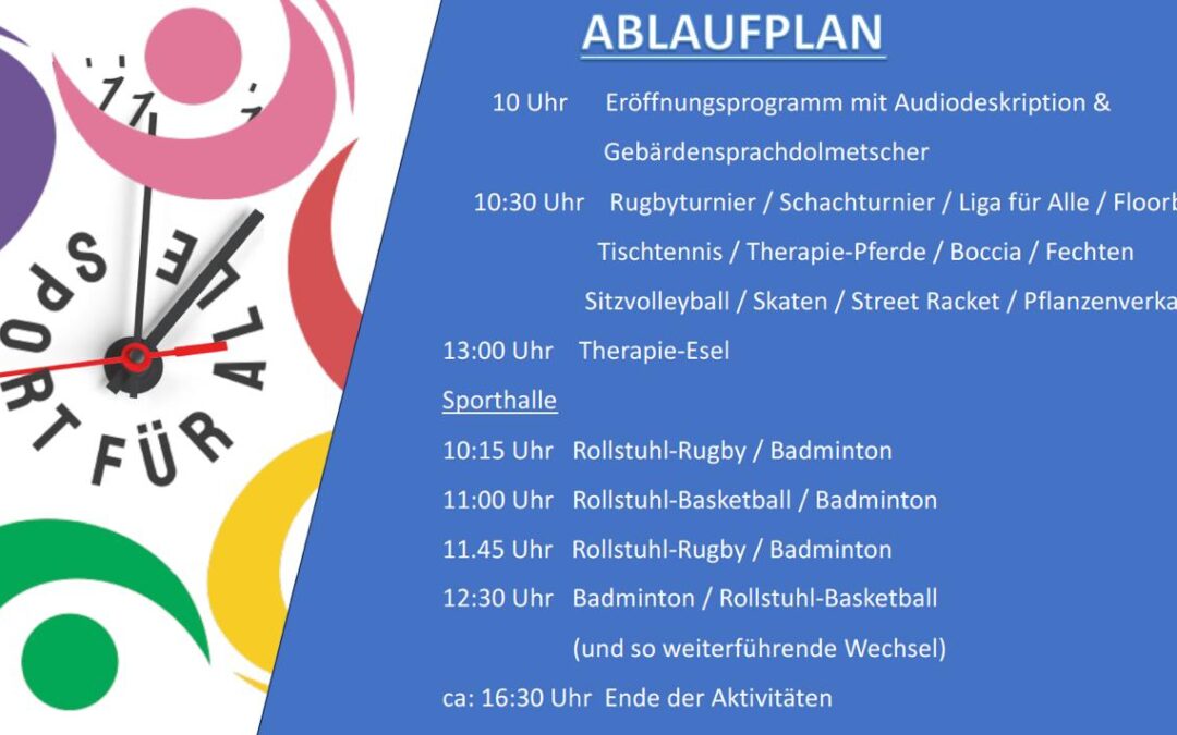 Programm zum 6. Inklusiven Sportfest steht!
