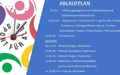 Programm zum 6. Inklusiven Sportfest steht!