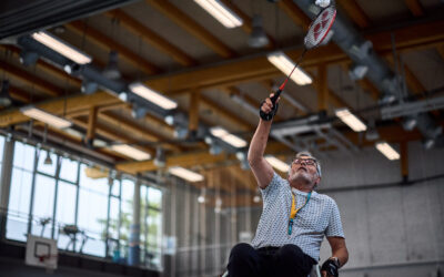 Wieder sehr beliebt: Para-Badminton beim Inklusiven Sportfest