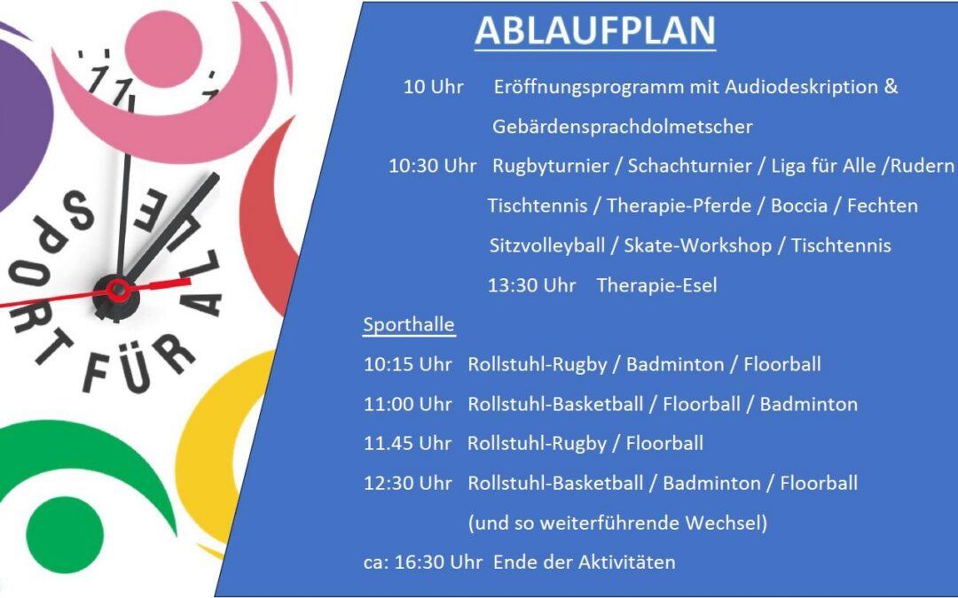 Zeitplan für 7. Inklusives Sportfest steht