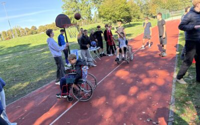 Wir beim Spenden-Sport-Fest der SportOberschule